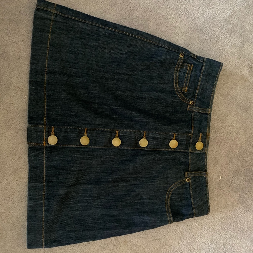 Dark wash denim skirt from Forever 21